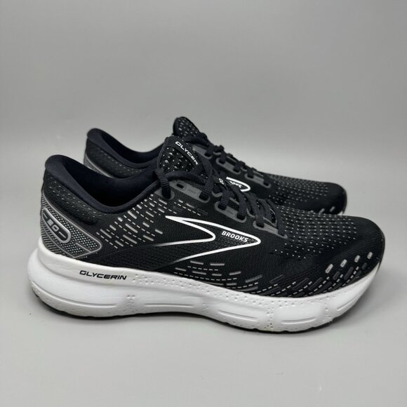 Mens Brooks Glycerin 20 Running Shoes Sz 9 Used Black 1103821D059 Black Mesh main image 8
